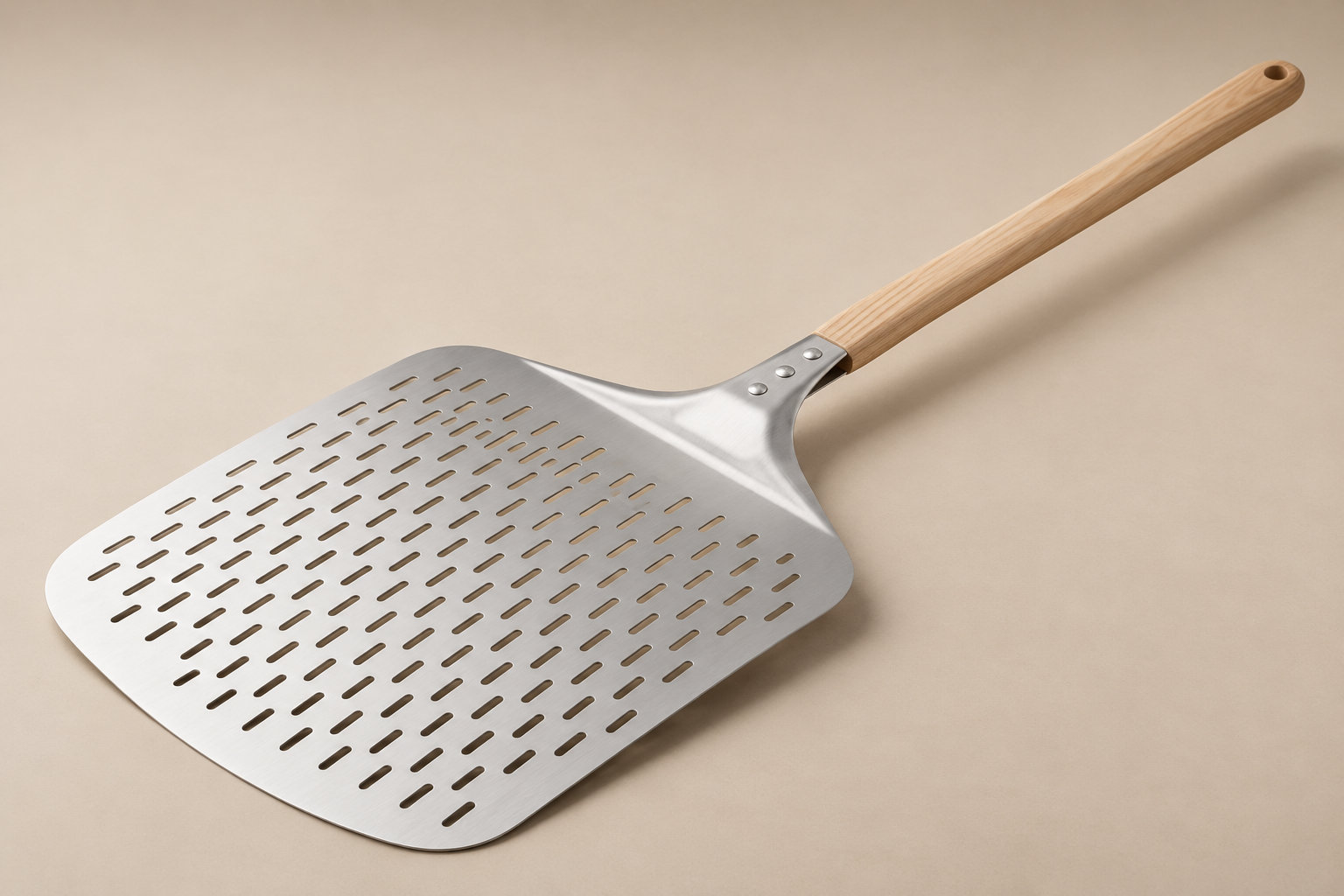 Perforated pizza peel